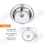 مجلا استيل حفر في الرخام دائرية مقاس 51 × 51 سم