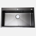 مجلا اسود Kitchen pro مودرن 1 عين استيل 304 مقاس 82×50سم