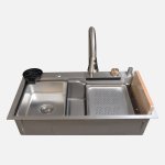 مجلا اسود Kitchen pro مودرن 1 عين استيل 304 مقاس 75×45سم + الاكسسوارت