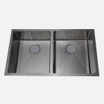 مجلا Kitchen pro مودرن 2 عين استيل 304 مقاس 82×50سم بدون فتحة خلاط